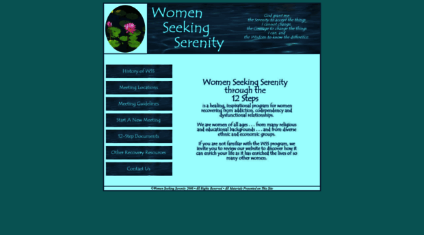 womenseekingserenity.org