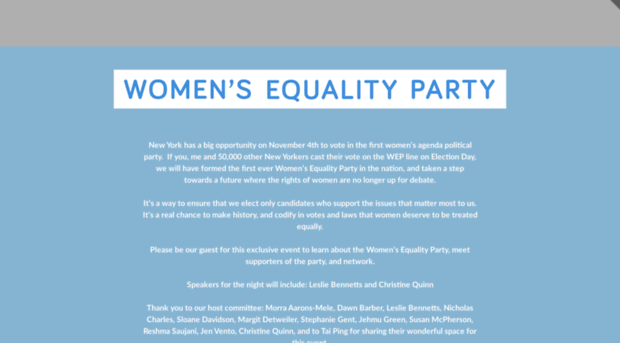 womensequalityparty.splashthat.com