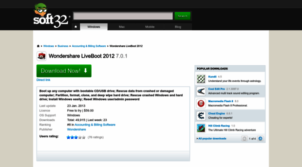 wondershare-liveboot-2012.soft32.com