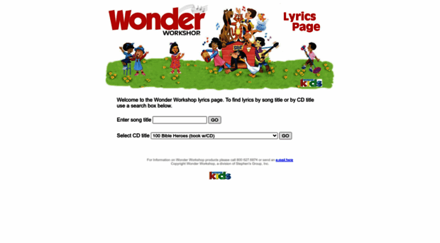 wonderworkshopsongs.com