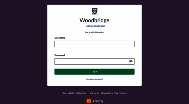 Woodbridge itslearning Itslearning Login Page Woodbridge 