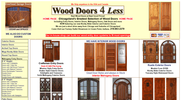 wooddoors4less.com