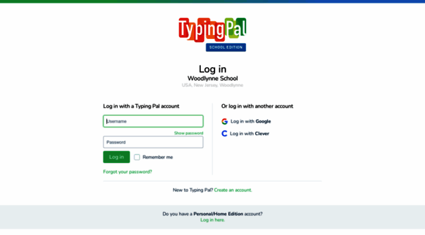 woodlynne.typingpal.com