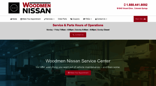 woodmennissanservice.com