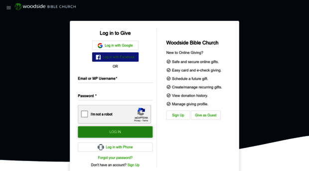 woodsidebible.onlinegiving.org