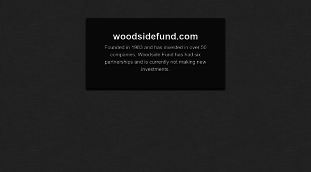 woodsidefund.com