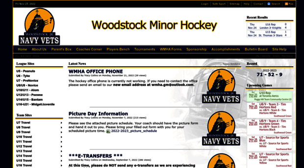 woodstockminorhockey.com