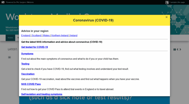 woolstonemedicalcentre.co.uk