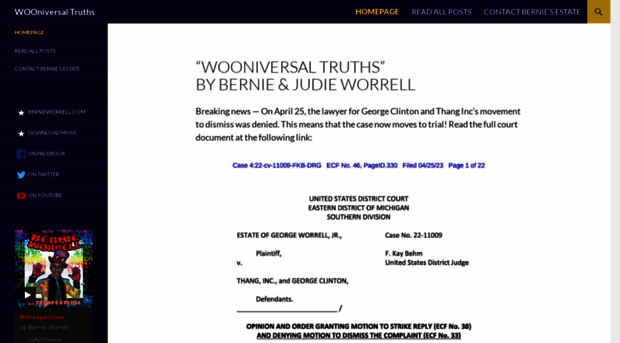 wooniversaltruths.bernieworrell.com