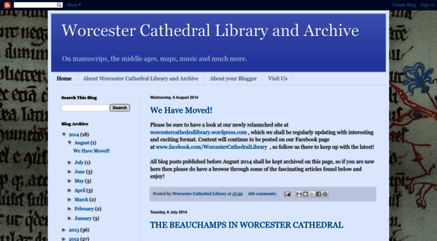 worcestercathedrallibrary.blogspot.com