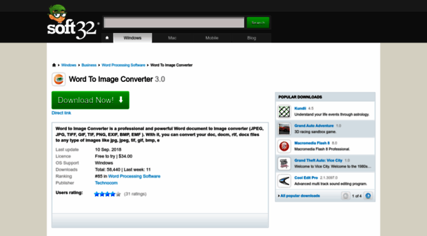 word-to-image-converter.soft32.com