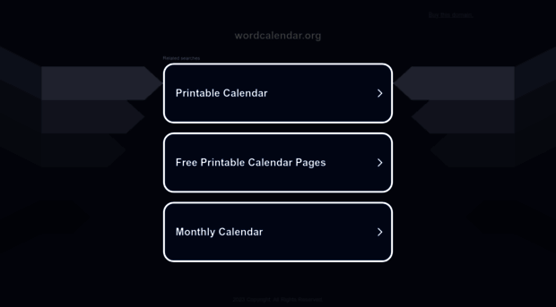 wordcalendar.org