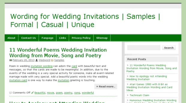wording-for-wedding.com