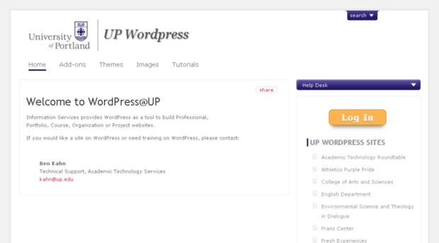 wordpress.up.edu