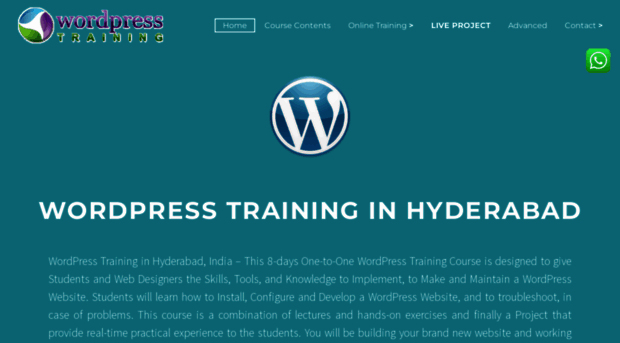 wordpresstraininginhyderabad.com