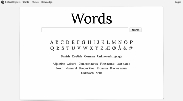 words.onlineobjects.com