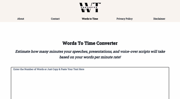 wordstotime.net