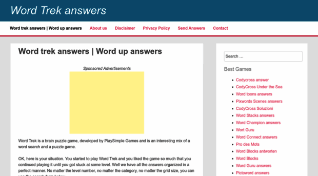 wordtrekanswers.net