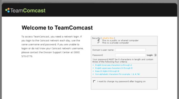 workgroups.teamcomcast.com