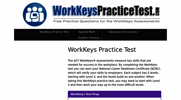 workkeyspracticetest.com