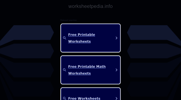 worksheetpedia.info