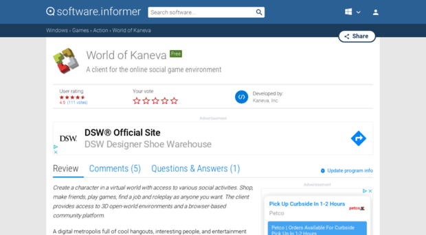 world-of-kaneva.software.informer.com