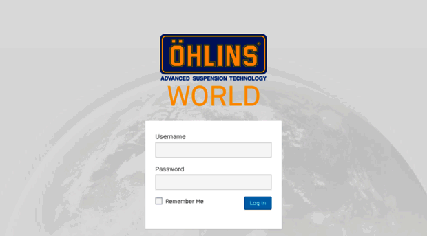 world.ohlins.com - Log In ‹ Öhlins World — WordPr... - World Ohlins