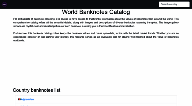 worldbanknotescatalog.com