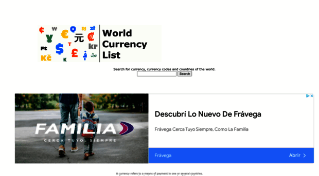 worldcurrencylist.com