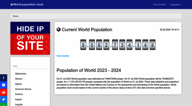 worldpopulationclock.info