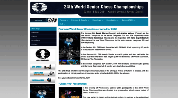 worldseniors2014.fide.com