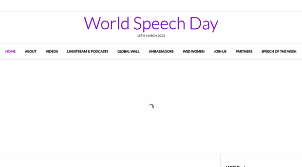 worldspeechday.com