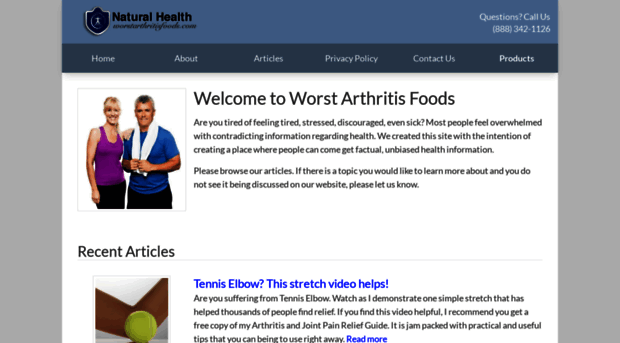 worstarthritisfoods.com