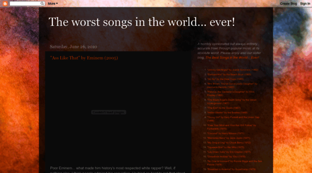 worstsongsintheworldever.blogspot.com