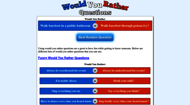 wouldyouratherquestions.com