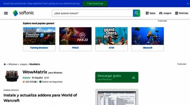 wowmatrix.softonic.com