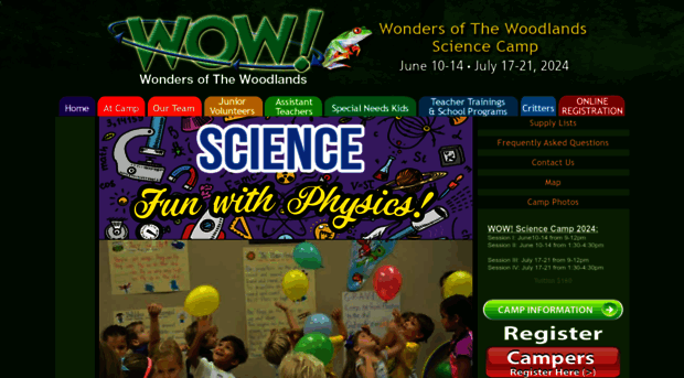 wowsciencecamp.com