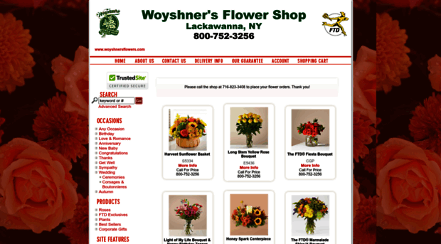 woyshnersflowers.com