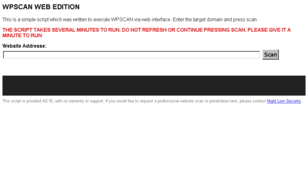wpscan.nightlionsecurity.com