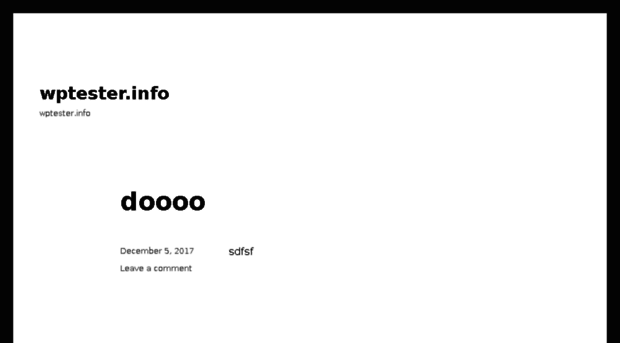 wptester.info