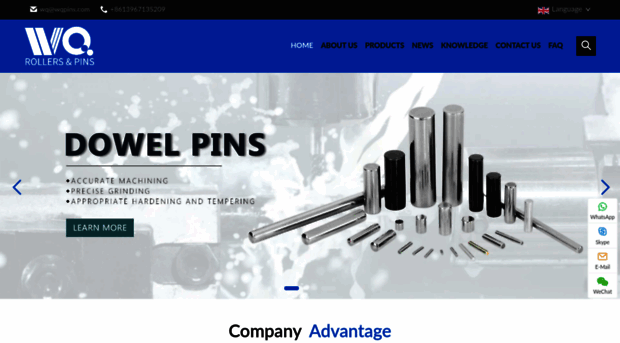 wqdowelpins.com