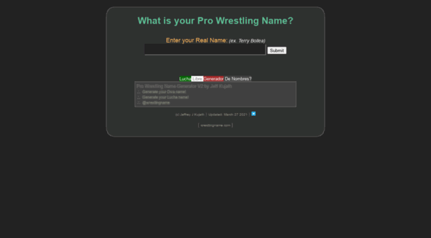 wrestlingname.com