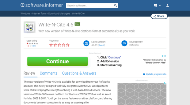 write-n-cite.software.informer.com