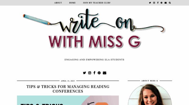 writeonwithmissg.com