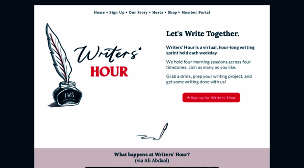 writershour.com