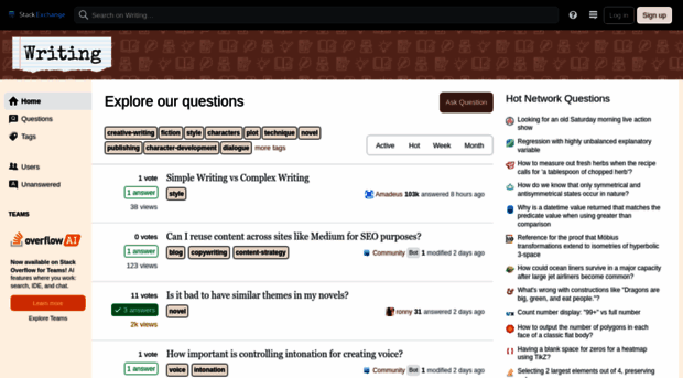 writing.stackexchange.com