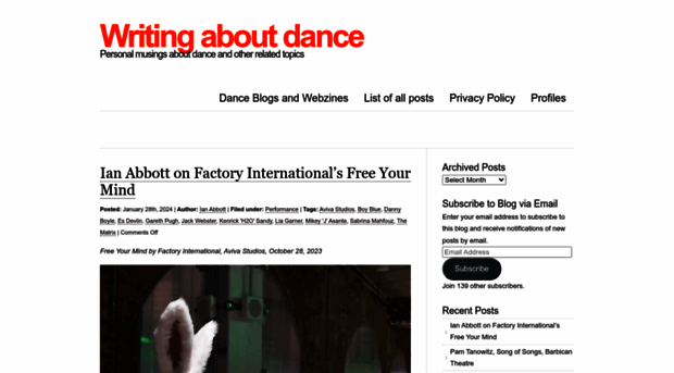 writingaboutdance.com