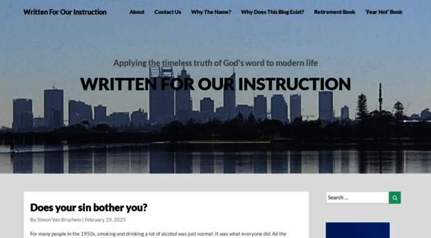 writtenforourinstruction.com