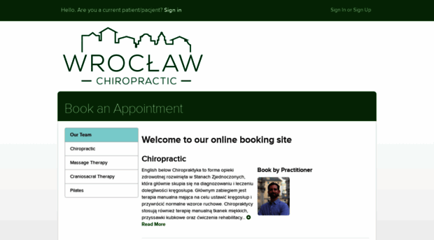 wroclawchiropractor.janeapp.com