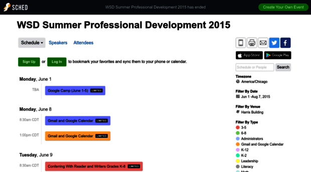 wsdsummerprofessionaldevelo2015.sched.org